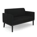 Ver imagem 7 de Sofá Namoradeira com 2 Poltronas Base de Madeira Fixa Preto Marisa Linho Preto A79 D03 - D'Rossi