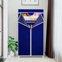 Ver imagem 7 de Guarda Roupa Dobrável Portátil Multiuso Organizador de Roupas Azul - StaremCasa