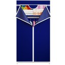 Ver imagem 1 de Guarda Roupa Dobrável Portátil Multiuso Organizador de Roupas Azul - StaremCasa