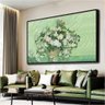 Quadro Decorativo Van Gogh Vaso com rosas:150x100/DOURADA - 3