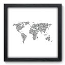 Ver imagem 1 de Quadro Decorativo - Mapa Mundi - 33cm x 33cm - 009qngbp