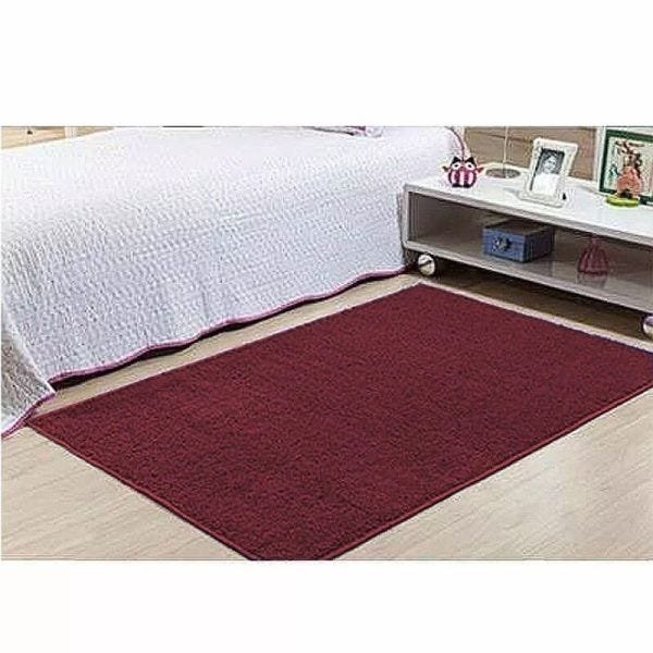 Tapete Quarto Coleção Classic 0,50cm x 1,00 M Marsala Vinho - 1