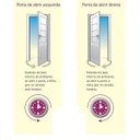 Ver imagem 4 de Porta de Alumínio Basculante Cor Branco 210 x 70 Esquerda Vidro Mini Boreal Linha All Soft