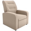 Ver imagem 4 de Poltrona Gran Siena Reclinável Veludo Light Espuma D23 Assento Bege Matrix
