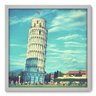 Quadro Decorativo - Torre de Pisa - 50cm x 50cm - 004qnmcb - 1