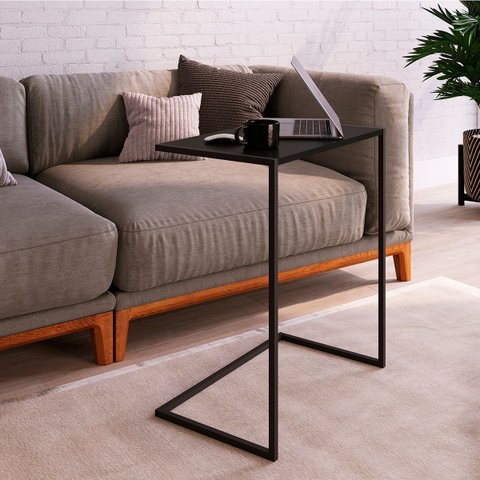 Mesa Lateral L58 X A67cm Preto