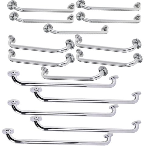Barra Alça Apoio Inox Kit 50cm 60cm 70cm Acessibilidade Pcd Cadeirante Idoso Banheiro Casa Box Corri