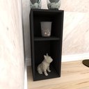 Ver imagem 3 de Mesa de Canto Preto Preta Mesinha Auxiliar de Sofa Sala Mesa Lateral Cama
