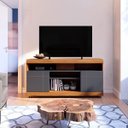 Ver imagem 2 de Rack para Tv até 47 Pol com 2 Portas 136x68cm Yara Noce Preto