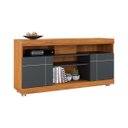 Ver imagem 1 de Rack para Tv até 47 Pol com 2 Portas 136x68cm Yara Noce Preto