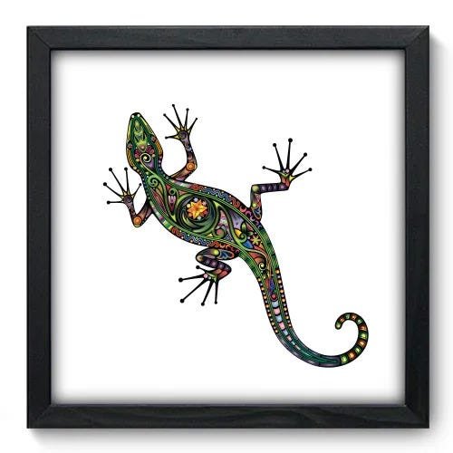 Quadro Decorativo - Lagarto - 33cm x 33cm - 018qnsbp - 1