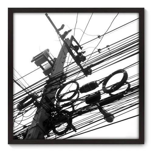 Quadro Decorativo - Poste - 70cm x 70cm - 029qnudp - 1