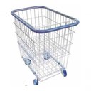 Ver imagem 1 de Carrinho com Repartição Lateral G2 215L em Aço Carbono Galvanizado com Rodas em PVC Prata