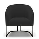 Ver imagem 3 de Kit 2 Poltronas Stella Veludo Preto Base Industrial Preto - D’Rossi