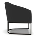 Ver imagem 4 de Kit 2 Poltronas Stella Veludo Preto Base Industrial Preto - D’Rossi