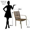 Ver imagem 2 de Kit 2 Cadeira Área Gourmet Alumínio Corda Sintética