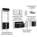 Ver imagem 4 de Armário de Cozinha Completa 290cm Branco/Preto Vicenza Madesa 16