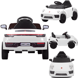 Carro Eletrico Shiny Toys Porsche Carrera Turbo S 911 6v Branco - 2