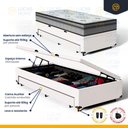 Ver imagem 4 de Cama Box Baú com Colchão Espuma D33 Pillow In Anjos Ortosleep + Auxiliar Unique Solteiro 88cm