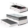 Cama Box Baú com Colchão Espuma D33 Pillow In Anjos Ortosleep + Auxiliar Unique Solteiro 88cm - 1