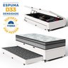 Cama Box Baú com Colchão Espuma D33 Pillow In Anjos Ortosleep + Auxiliar Unique Solteiro 88cm - 2