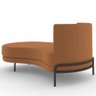 Sofá Chaise Longue Sala de Estar Living Lucca Esquerdo D02 Veludo Terracota C-262 - Lyam Decor - 6