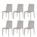 Ver imagem 1 de Kit 6 Cadeiras Amanda Glam Rivatti Revestida em PVC Nude Estrutura Metal