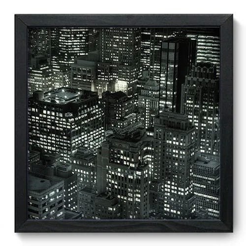 Quadro Decorativo - Cidade - 33cm x 33cm - 001qnubp - 1