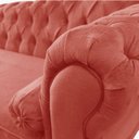 Ver imagem 3 de Recamier Sofá Divã Com Pés Retro 180X80 - Elã:Suede Vermelho