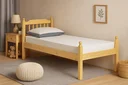Ver imagem 5 de Cama Solteiro Naturalle Madeira de Pinus Bege/Marrom