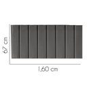 Ver imagem 2 de Painel Estofada Carla 160cm Queen Size para Cama Box Quarto Suede Cinza Escuro Grafite Gat Magazine