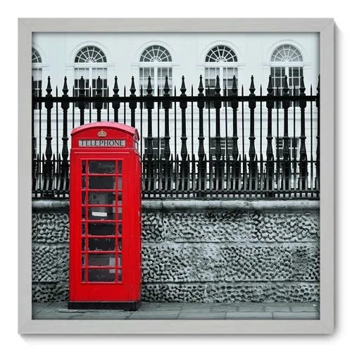 Quadro Decorativo - Londres - 50cm x 50cm - 054qnmcb - 1