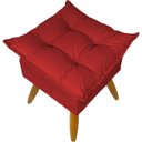 Ver imagem 2 de Kit Namoradeira Poltrona e Puff Decorativo para Sala Recepção Manicure Consultório Alice Suede