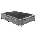Ver mais imagens de Cama Box Baú Casal: Colchão Espuma Polar D33 Pérola Premium Euro Pillow + Base CRC Suede Gray(138x18