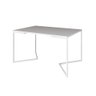 Mesa Jantar Industrial Branca Retangular 137x90cm Base V Ferro Branco - 1