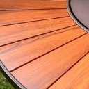 Ver imagem 3 de Mesa de Jantar com Tampo de Pétalas 8 Lugares Redonda Madeira Maciça 150cm Amadeirado