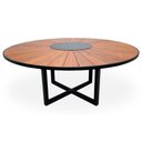 Ver imagem 1 de Mesa de Jantar com Tampo de Pétalas 8 Lugares Redonda Madeira Maciça 150cm Amadeirado