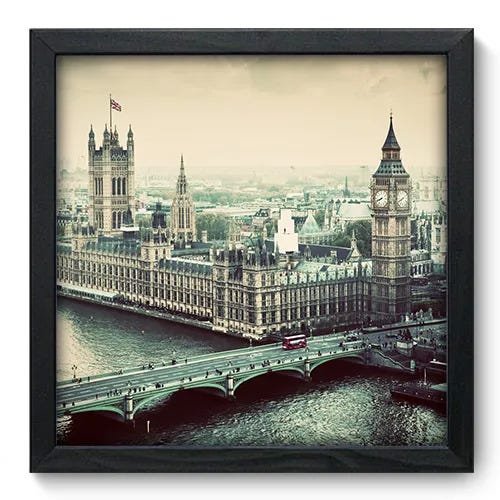 Quadro Decorativo - Londres - 33cm x 33cm - 082qnmbp - 1