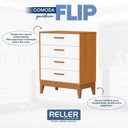 Ver imagem 6 de Quarto de Bebê Flip Guarda Roupa 4p Branco Acetinado Savana com Colchão Ortobom - Reller