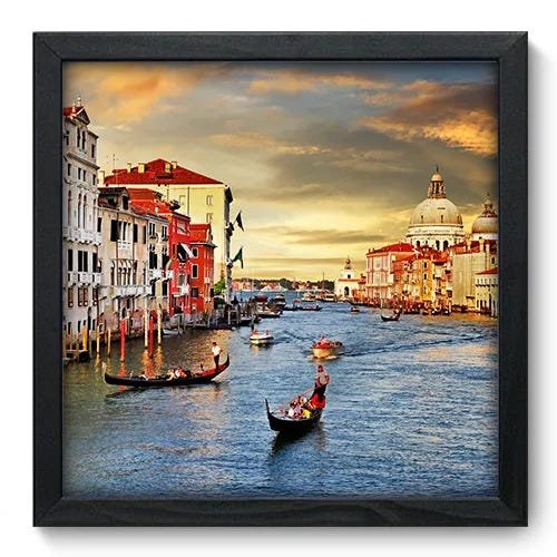 Quadro Decorativo - Veneza - 33cm x 33cm - 080qnmbp - 1