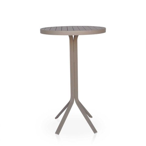 Mesa Bistrô Alta Para área Externa, Gourmet, Churrasqueira E Jardim - Cappuccino