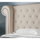 Ver imagem 2 de Cabeceira Estofada Box Solteiro Valência 90 Cm - Sl 70 - Linho Bege