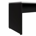 Ver imagem 5 de Mesa Escrivaninha de Trabalho 120cm X 70cm Pés Painel F5 Cor:cinza Sagrado com Preto