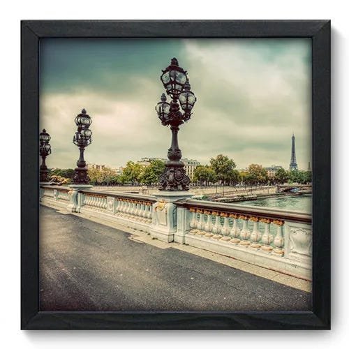 Quadro Decorativo - Paris - 33cm x 33cm - 091qnmbp - 1