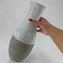 Ver imagem 4 de Minorca Vaso 36x14x14cm Cerâmica Cinza