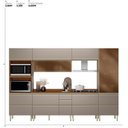 Ver imagem 3 de Cozinha Completa Modulada 6 Peças 218,5cm x 330cm Proença Bege/Nogueira/Nude Prime