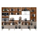 Ver imagem 5 de Cozinha Completa Modulada 6 Peças 218,5cm x 330cm Proença Bege/Nogueira/Nude Prime