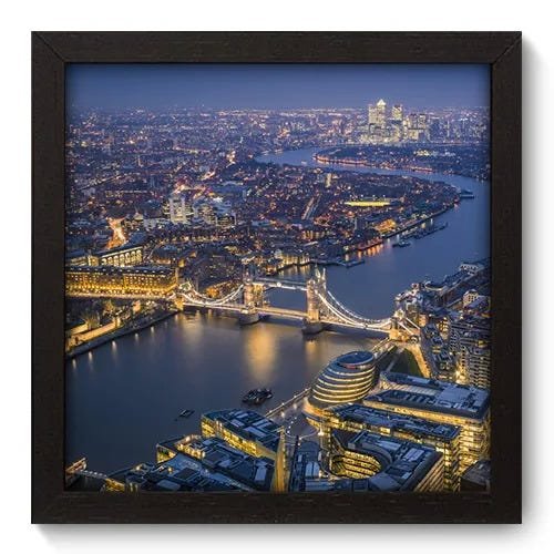 Quadro Decorativo - Londres - 22cm x 22cm - 084qnmap - 1