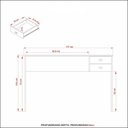 Ver imagem 3 de Escrivaninha Multimóveis CR25060 Nogal/Preta