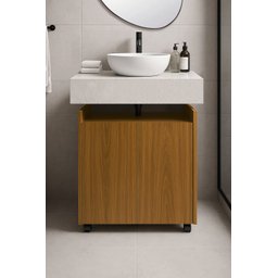 Armario Multiuso para Ambiente Sala Cozinha Banheiro:nature - 2